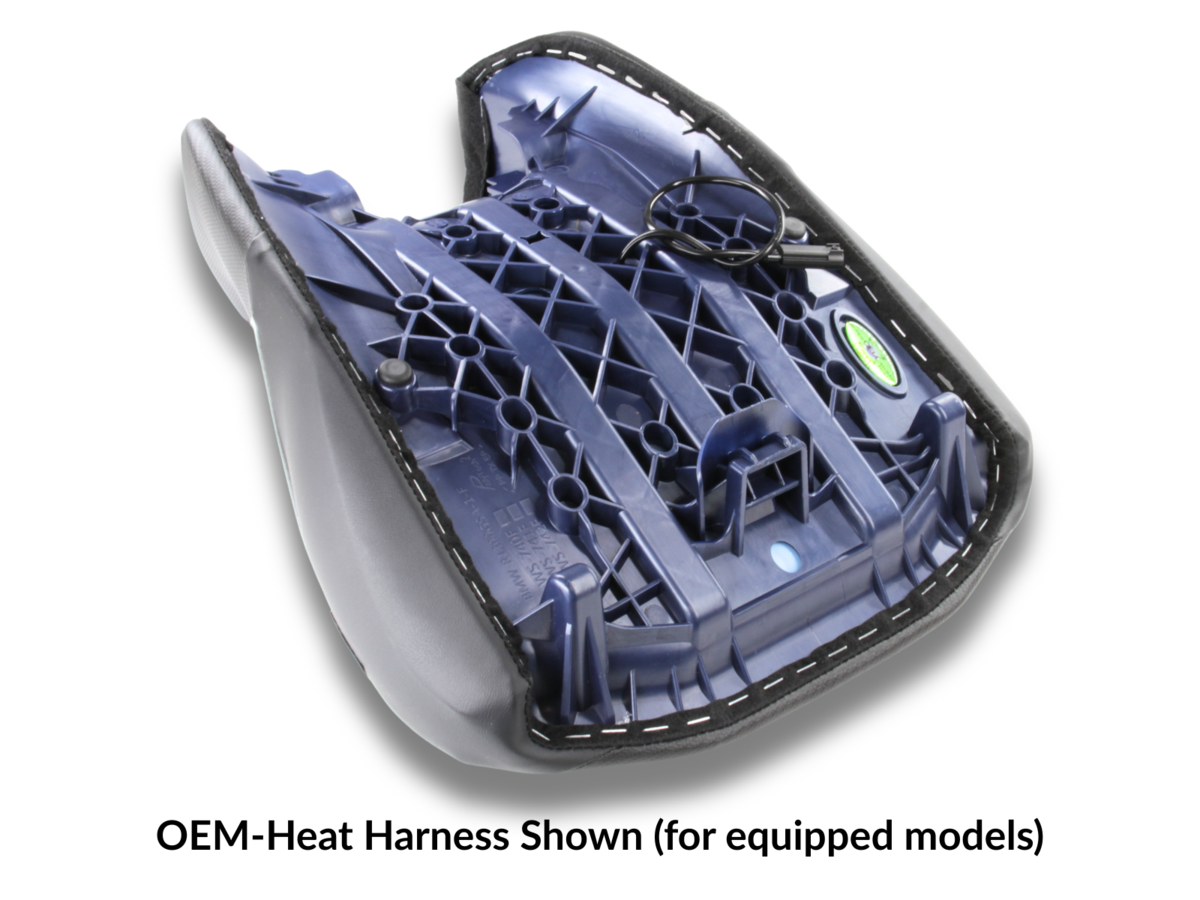 Sargent's front seat extended base pans are lightweight & precision-molded similar to the OEM motorcycle seat. Available in Performance Plus All Black, Regular Height.